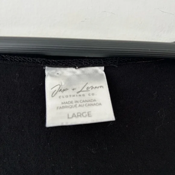 Jax + Lennon bamboo peplum black dress - Picture 3 of 10